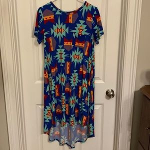 LuLaRoe High Low Aztec Print dress